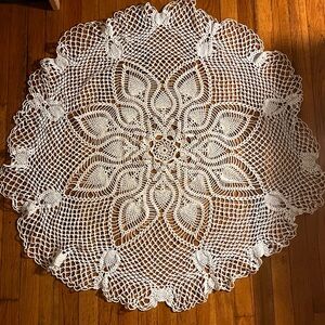 Elegant White Crochet Doily